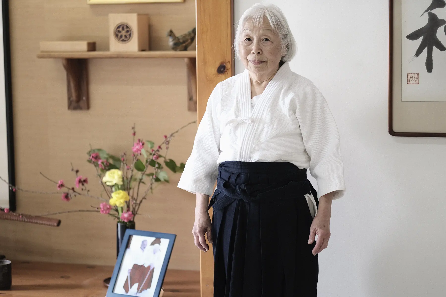 G. E. Nomura Shihan in the Aikido Institute dojo
